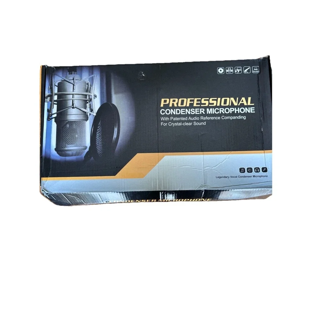 Professional Condenser‎ Microphone Black Bundle One Pack ALPOWL BM800TZ